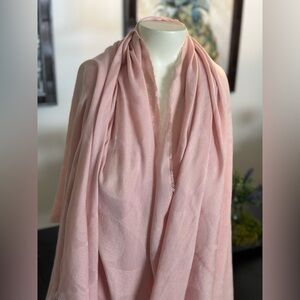 Coach signature Wrap Scarf. Light Pink. 68” x 52”